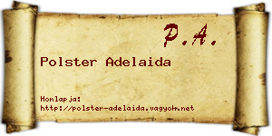Polster Adelaida névjegykártya